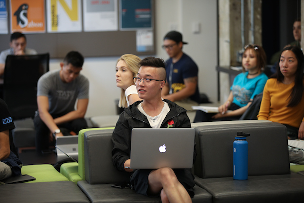Students in class