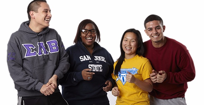 Students Laughing