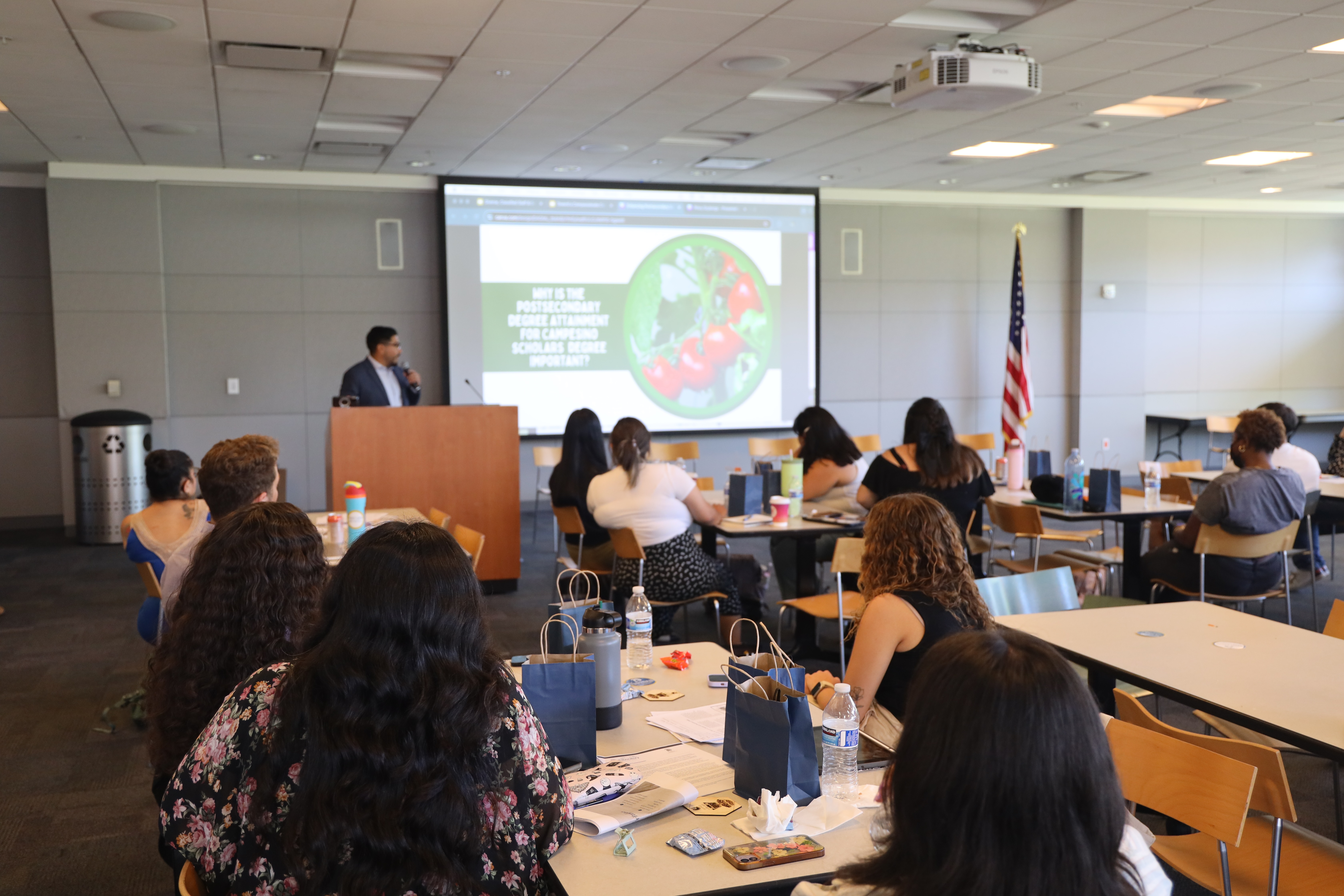 Student Capston Presentation in a Classroom