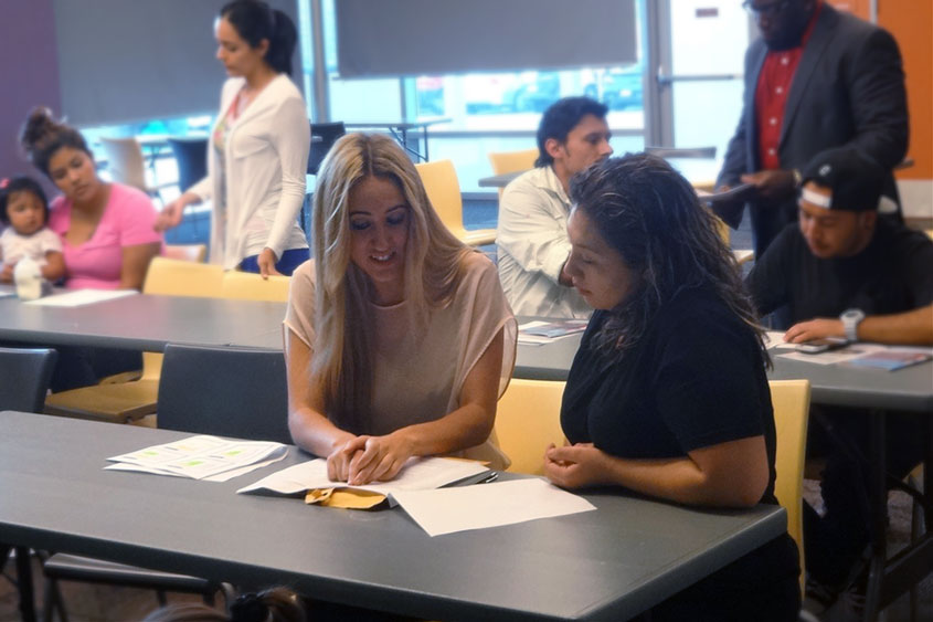 Students assisting DACA recipients