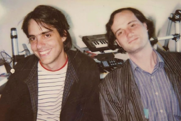 Old Photo of David Zicarelli and Miller Puckette