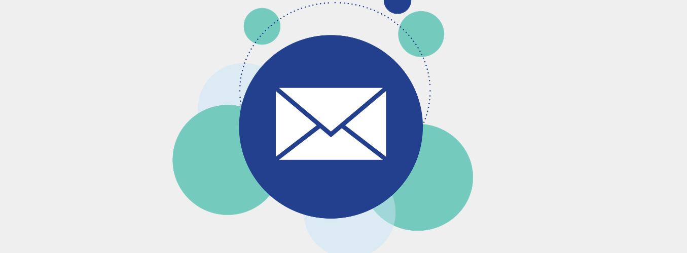 Email Icon Banner Envelope representing Email as an icon.