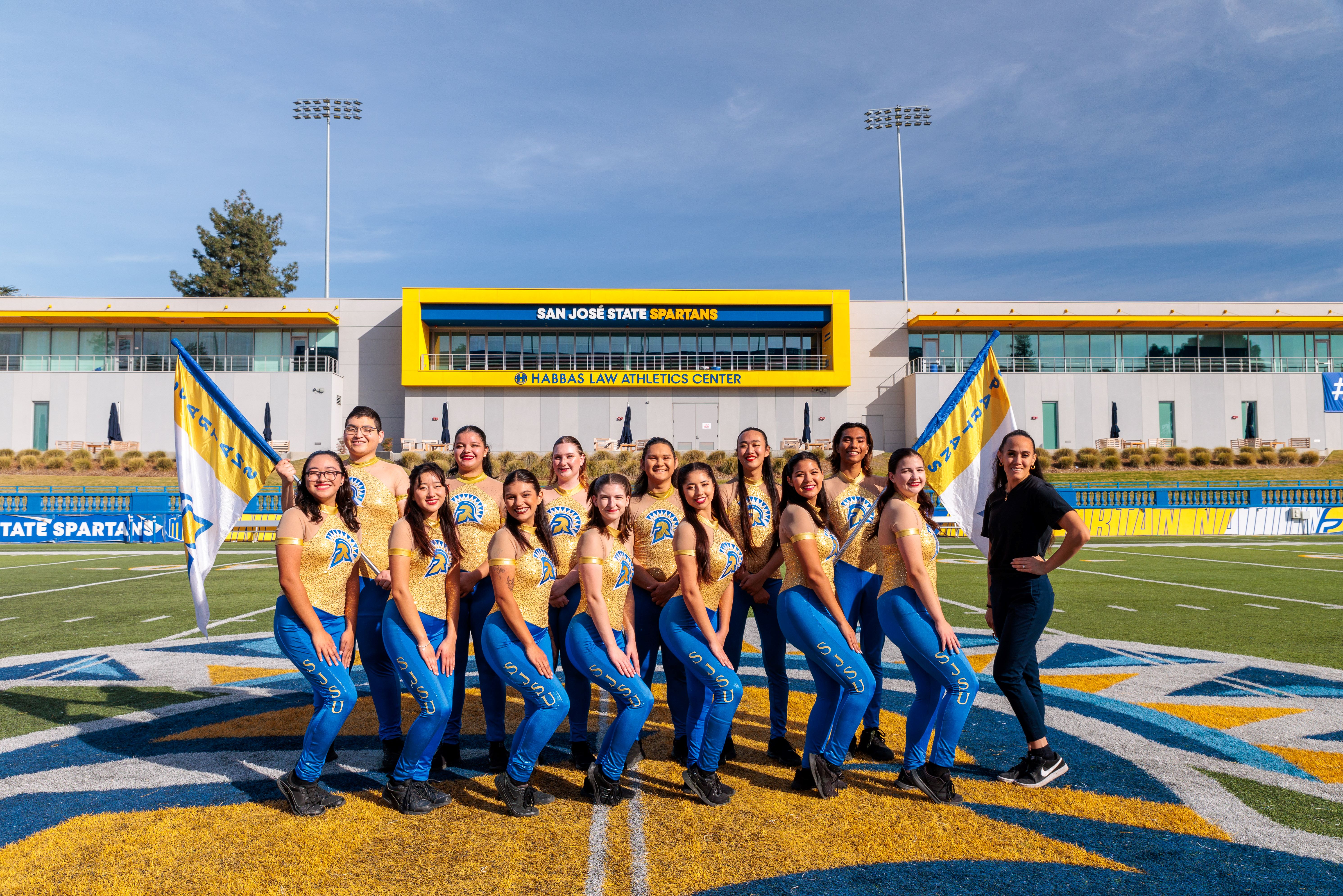 2021 Section Photo Section picture of the 2021 SJSU Color Guard