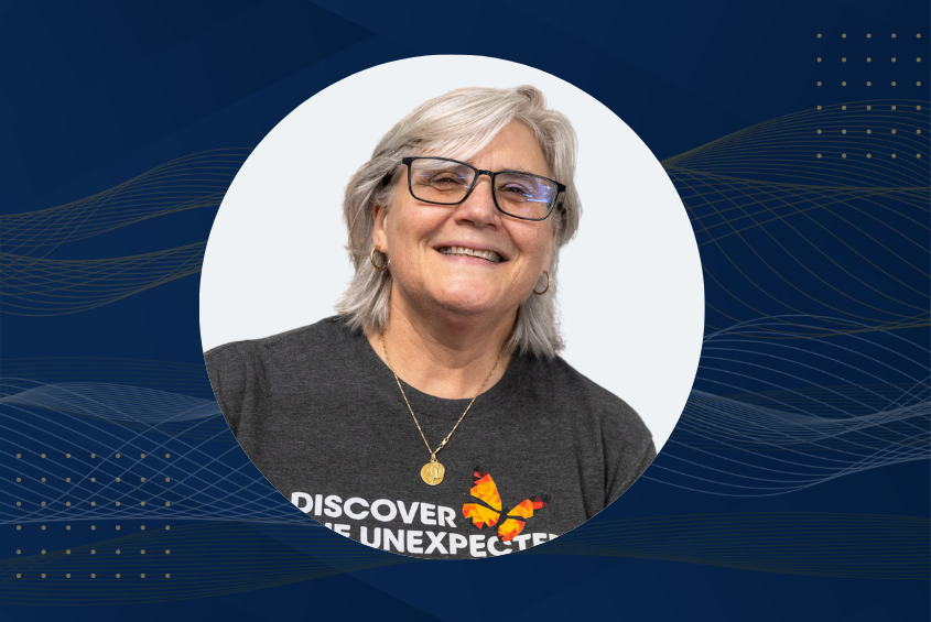 Librarian Kathryn Blackmer Reyes