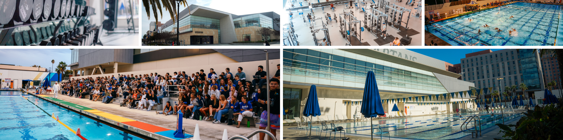 Collage of the SRAC facility inside and outside