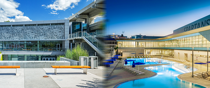 Student union and SRAC buildings