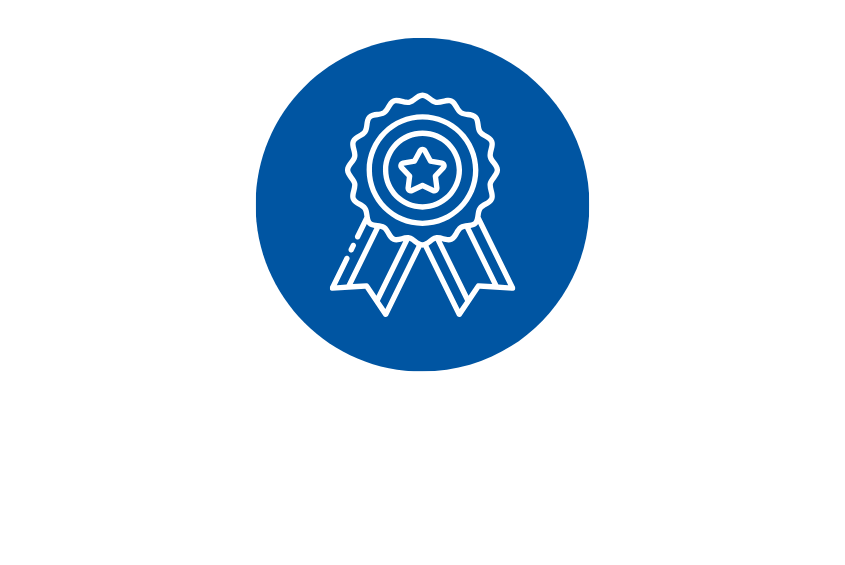Icon graphic of a ribbon